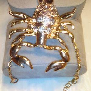 Scorpian ring w/ attached bracelet